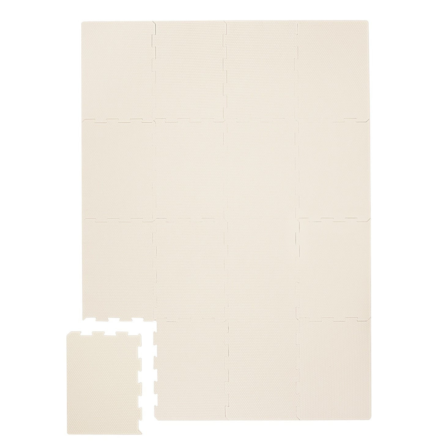 *EVA foam puzzle mat - cream