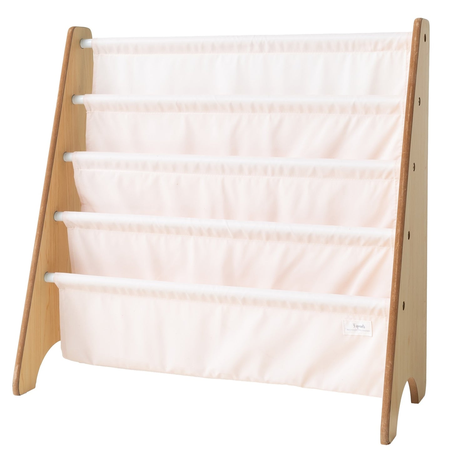 *recycled fabric book rack - solid pink