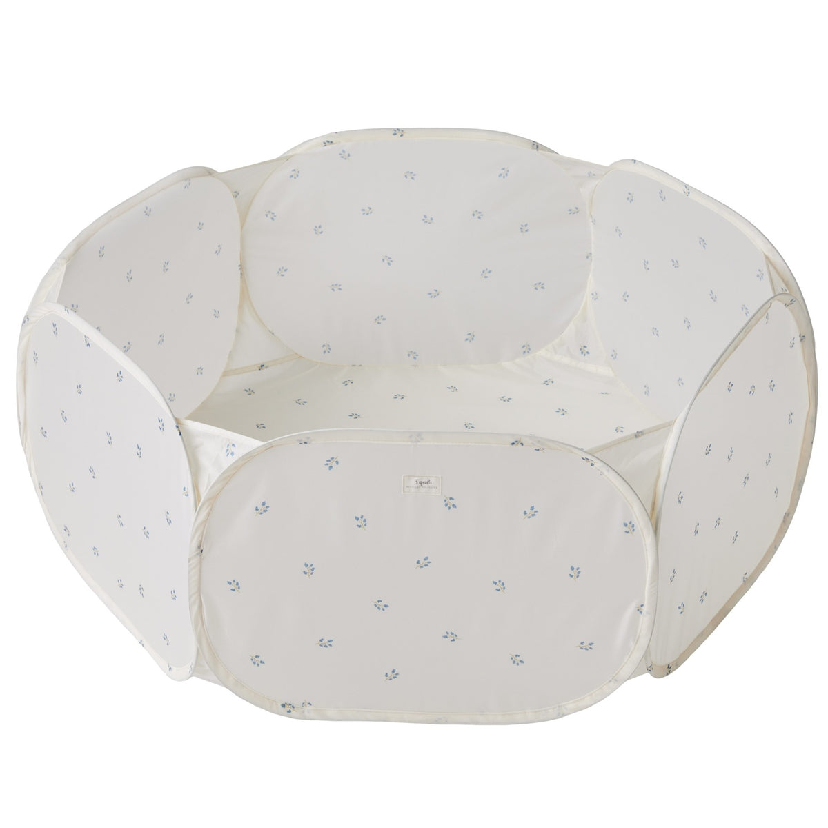 *recycled fabric ball pit - blueberry ivory