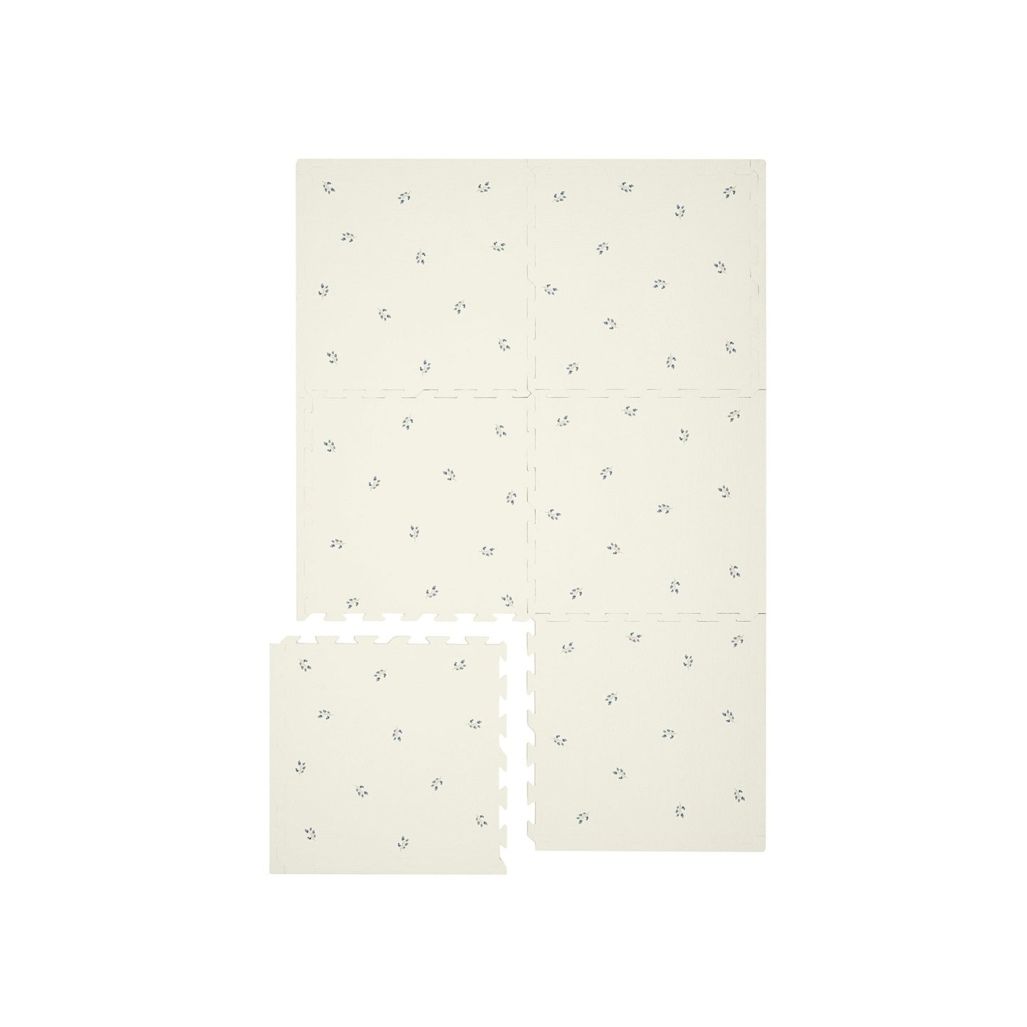 *EVA foam play mat - blueberry ivory
