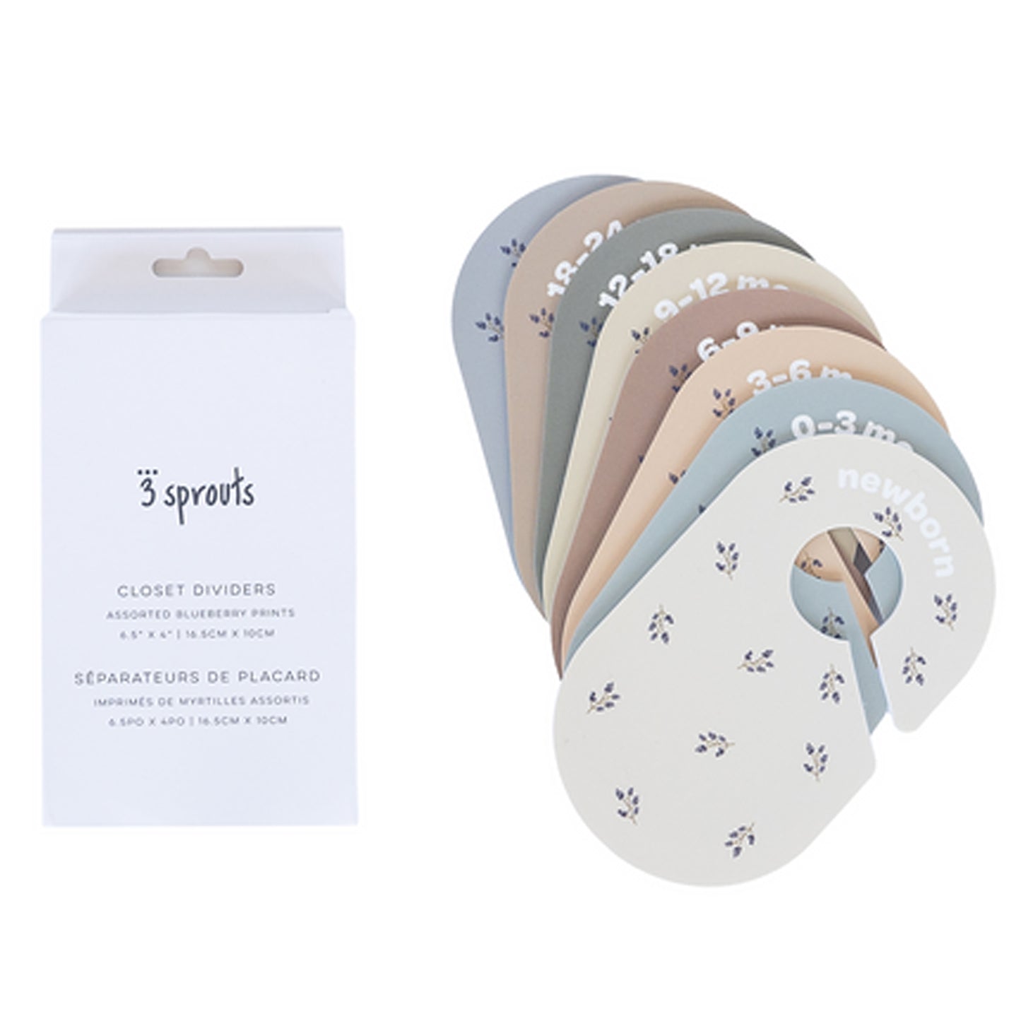 *closet dividers (newborn to 24 months)  - blueberry