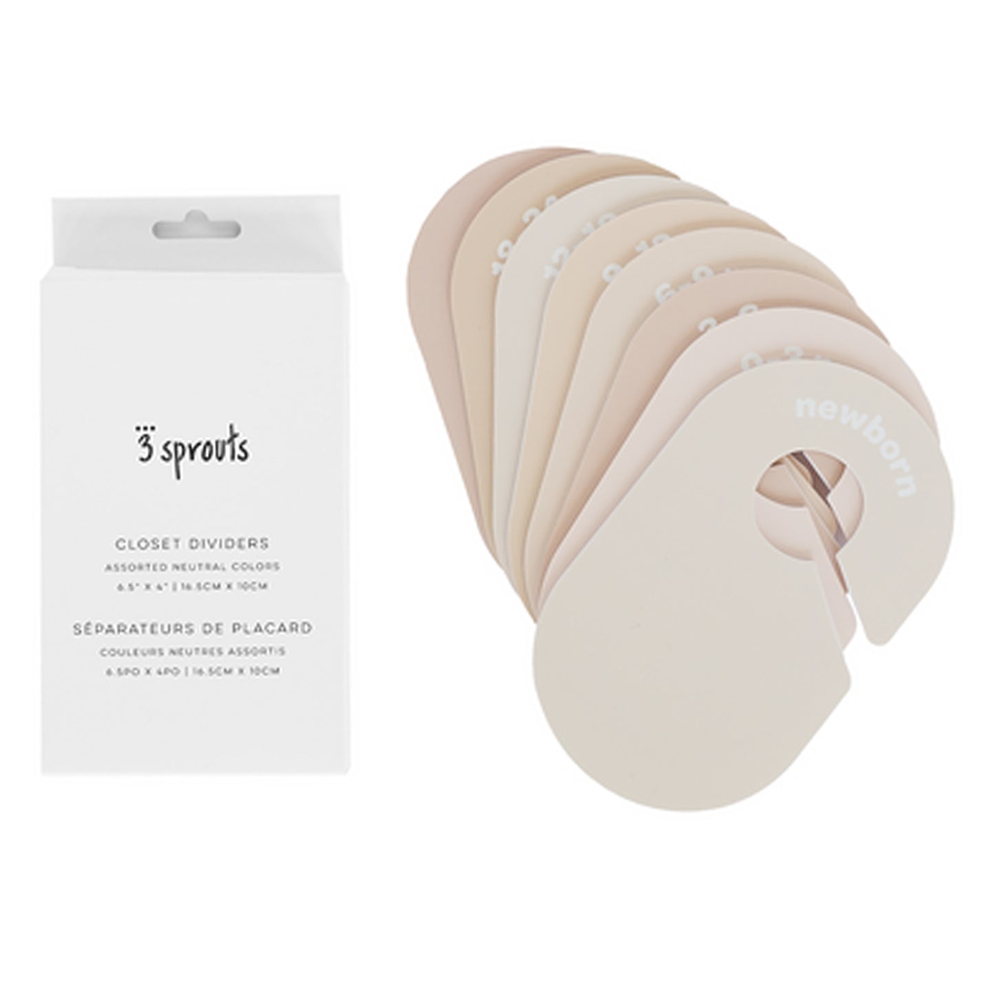*closet dividers (newborn to 24 months)  - neutral