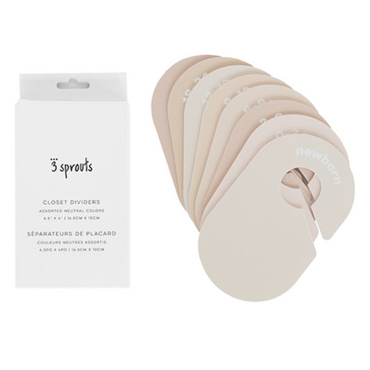 *closet dividers (newborn to 24 months)  - neutral