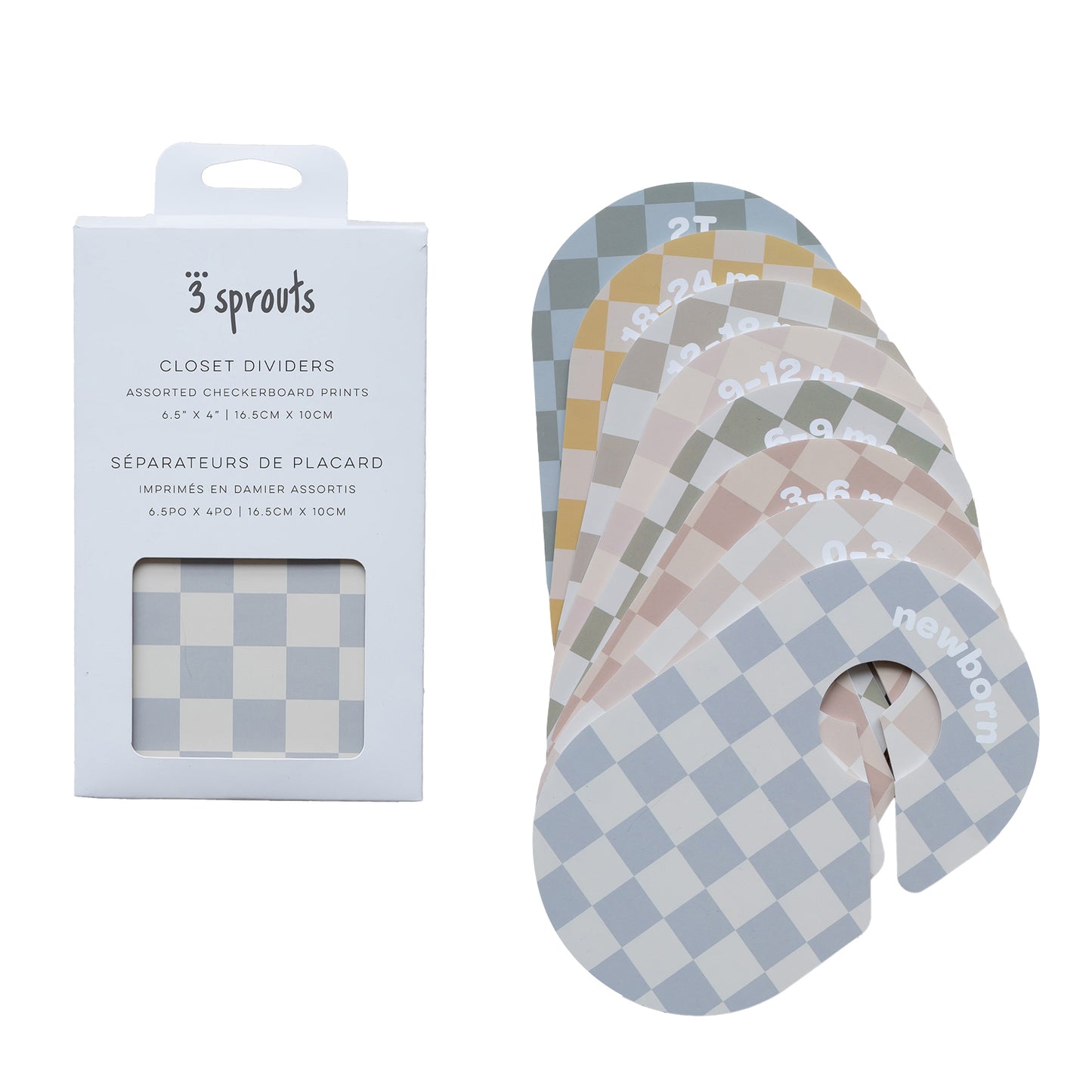 *closet dividers (newborn to 24 months)  - checkerboard