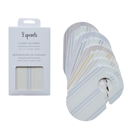 *closet dividers (newborn to 24 months)  - stripe