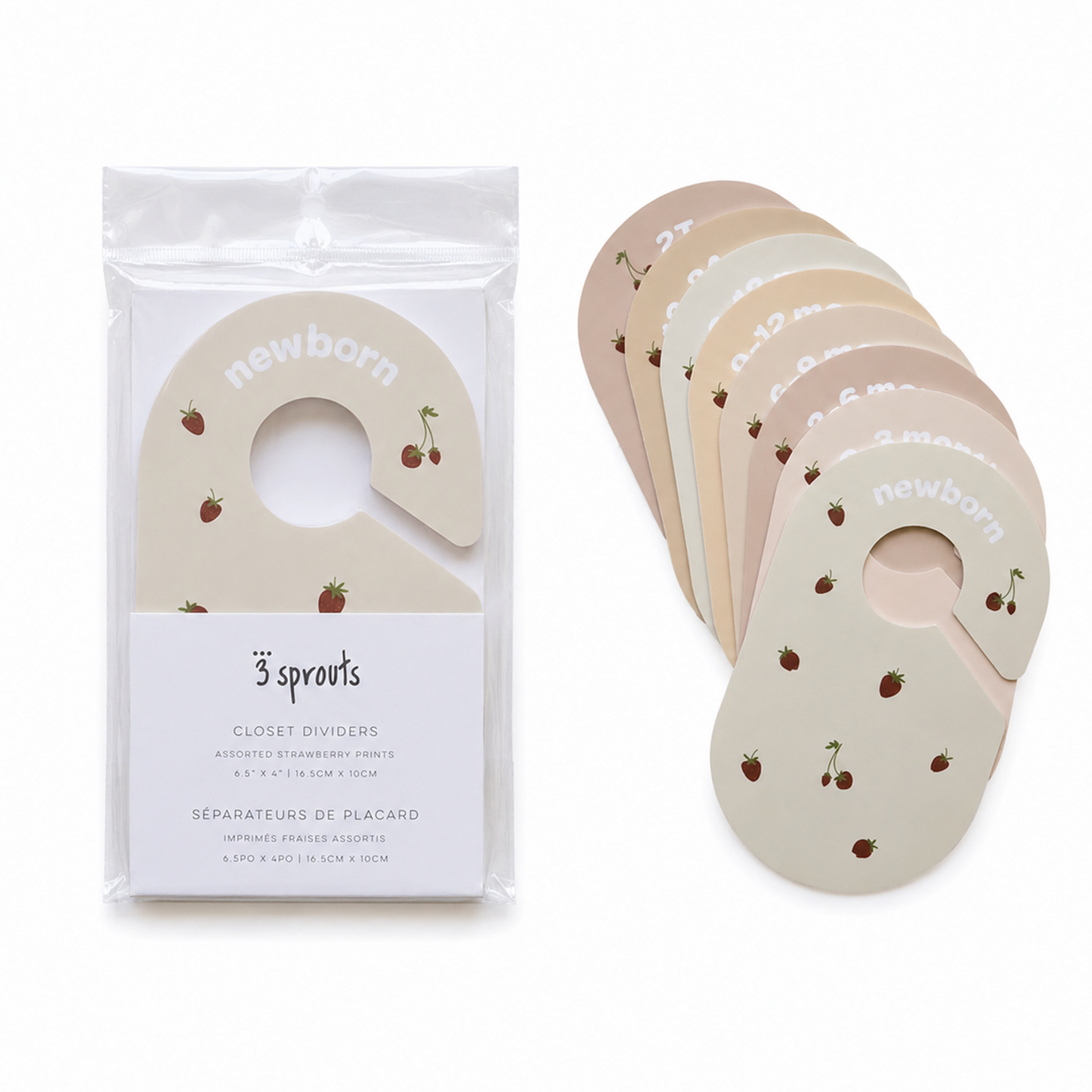 *closet dividers (newborn to 24 months)  - strawberry