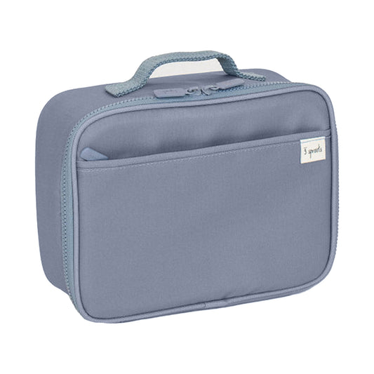 *recycled fabric lunch bag - blue