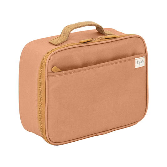 *recycled fabric lunch bag - rust