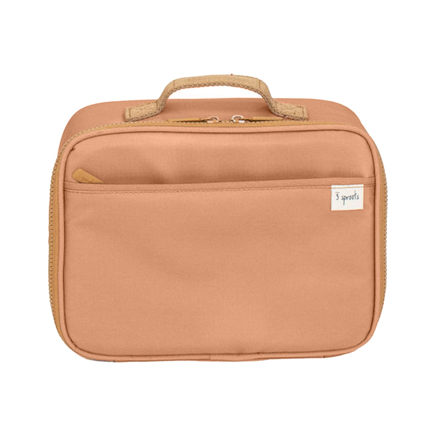 *recycled fabric lunch bag - rust