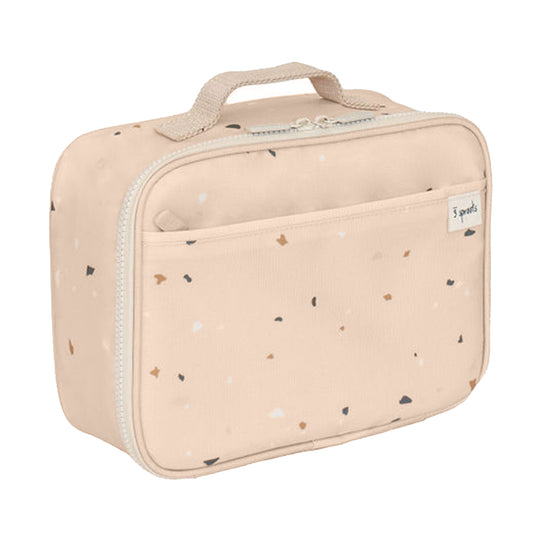 *recycled fabric lunch bag - terrazzo sand