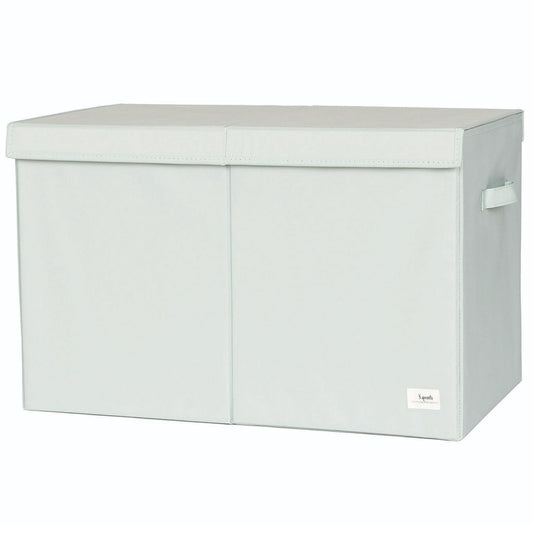*recycled fabric folding storage chest - green
