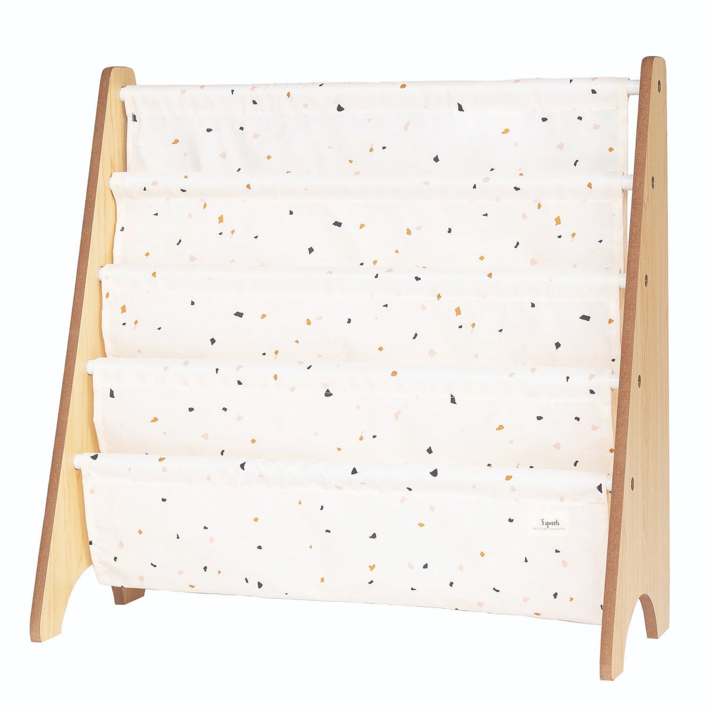 *recycled fabric book rack - terrazzo cream
